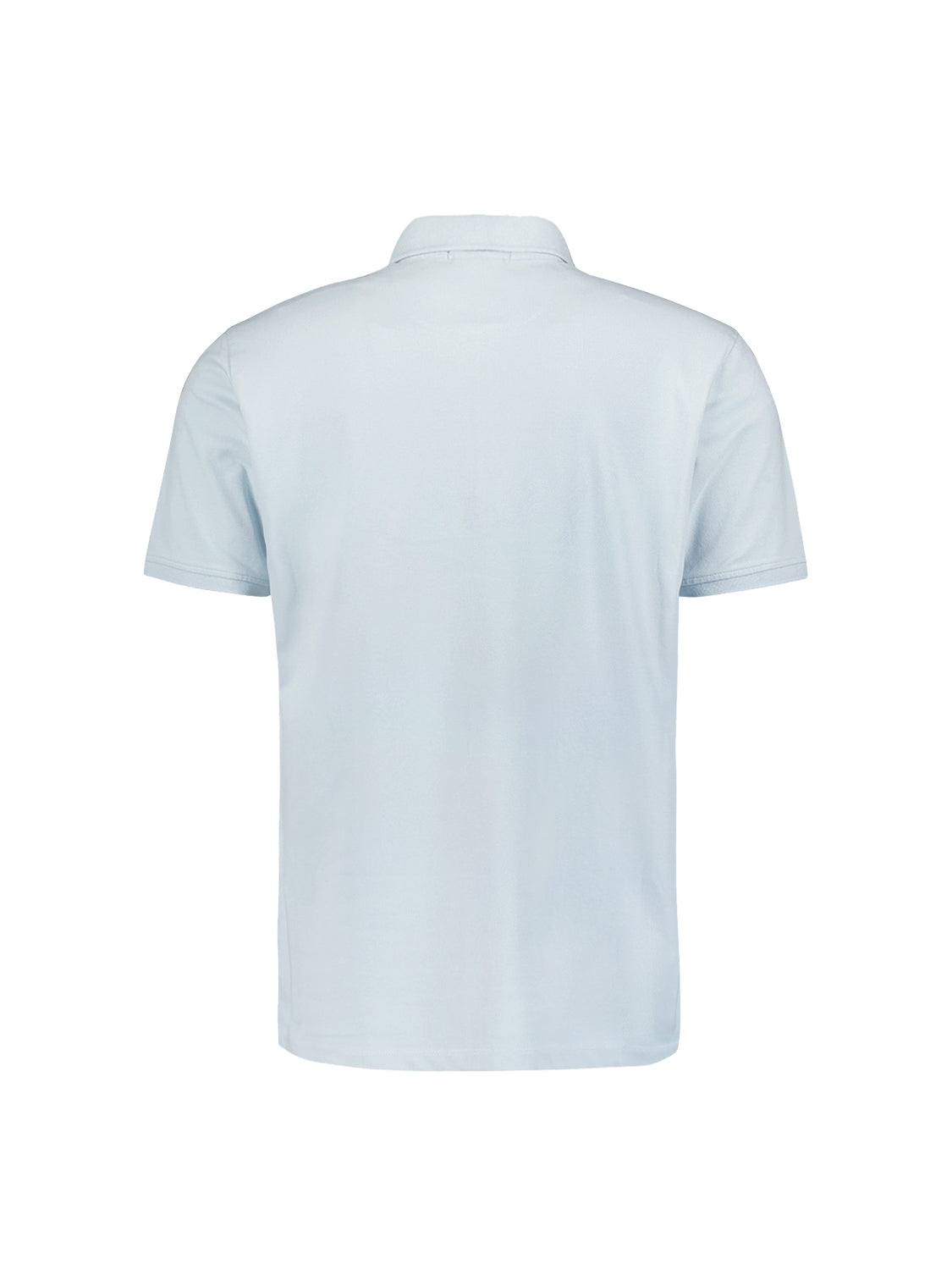Sleek Polo Shirt with Stretch and Minimalist Design | Sky