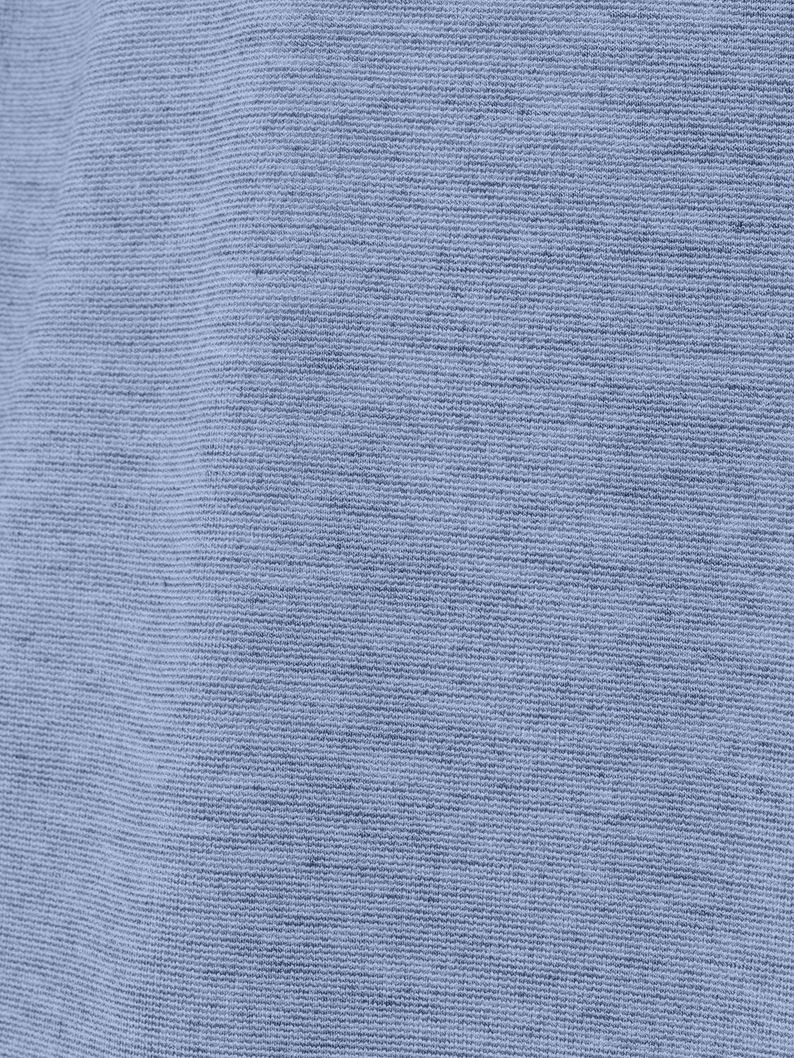Jersey Shirt with Melange Texture - Timeless Style for Every Occasion | Cobalt