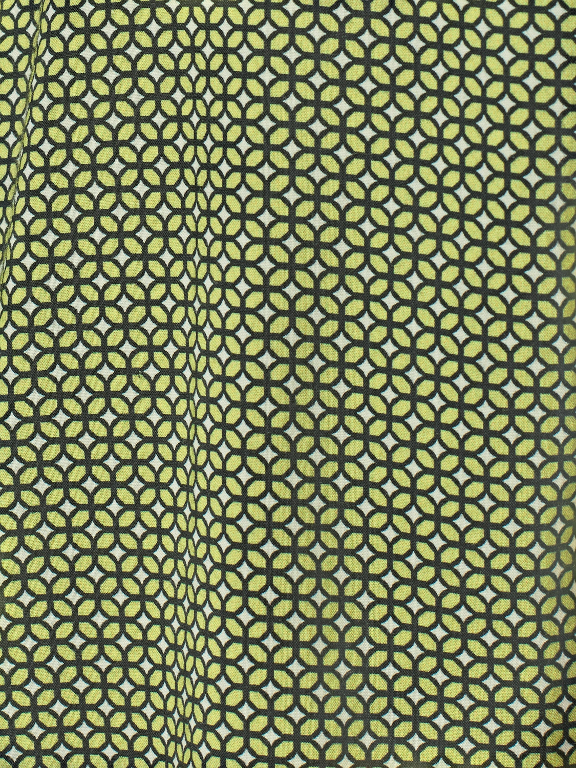 Stylish Shirt with All-Over Pattern and Short Sleeves | Lime