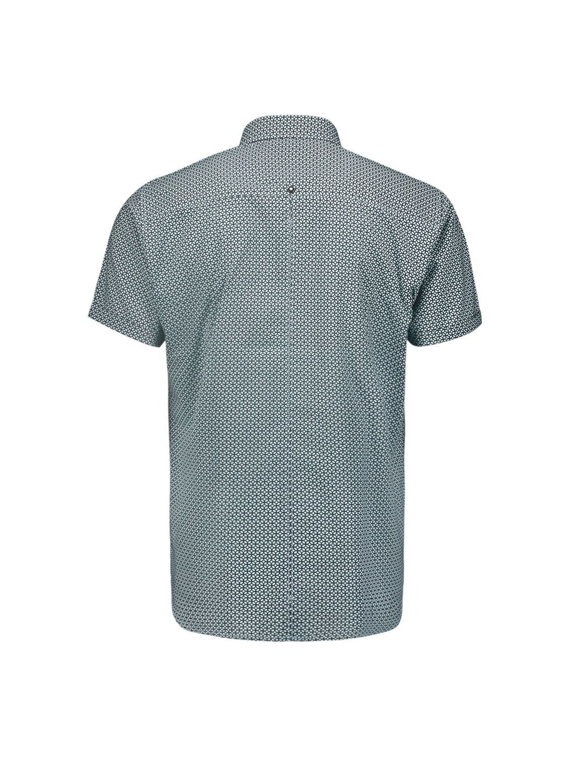 Stylish Shirt with All-Over Pattern and Short Sleeves | Sky