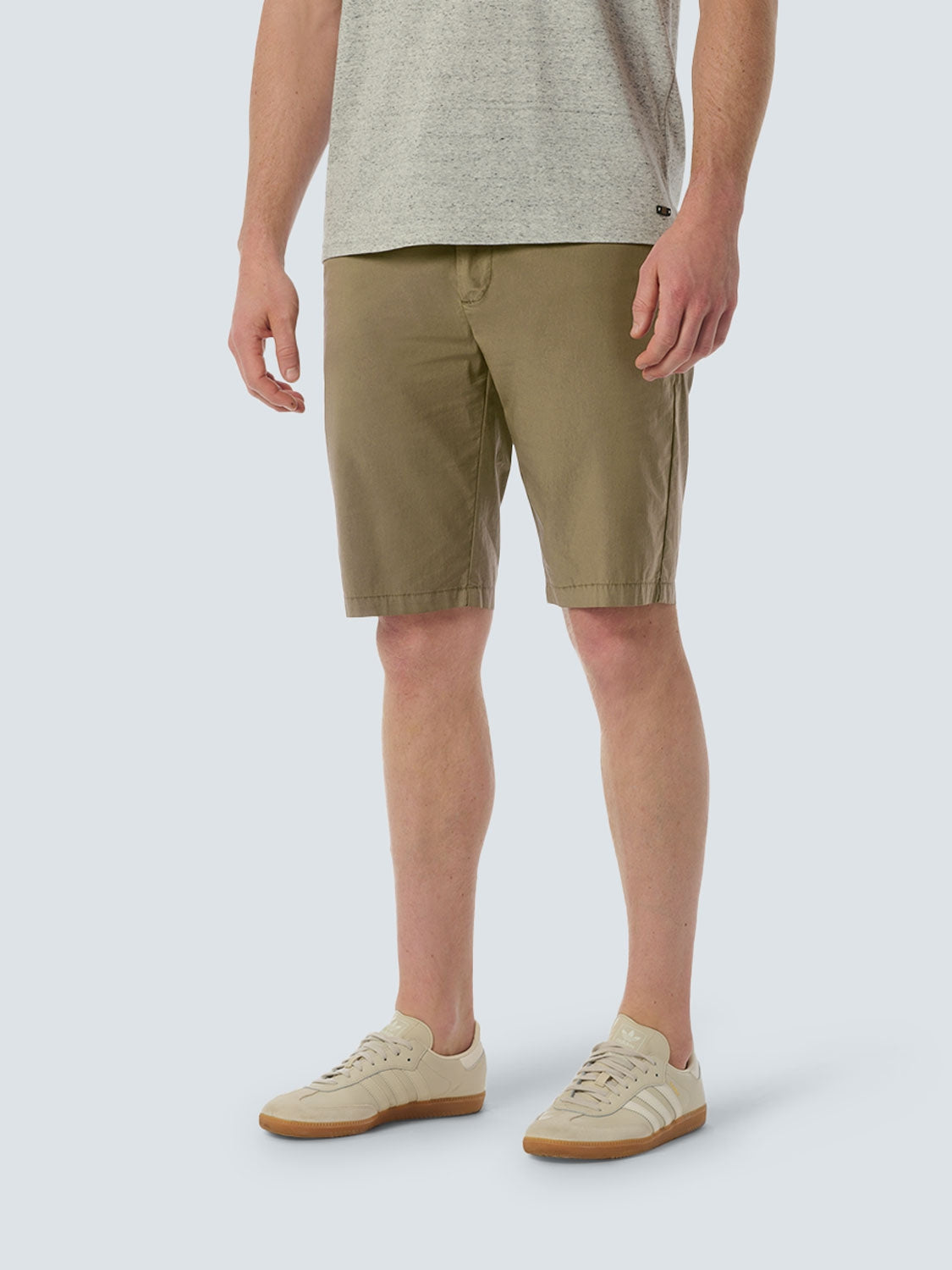Leisure Short with Stretch and Elastic Band | Taupe