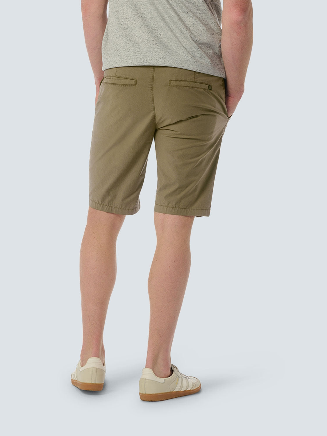 Leisure Short with Stretch and Elastic Band | Taupe
