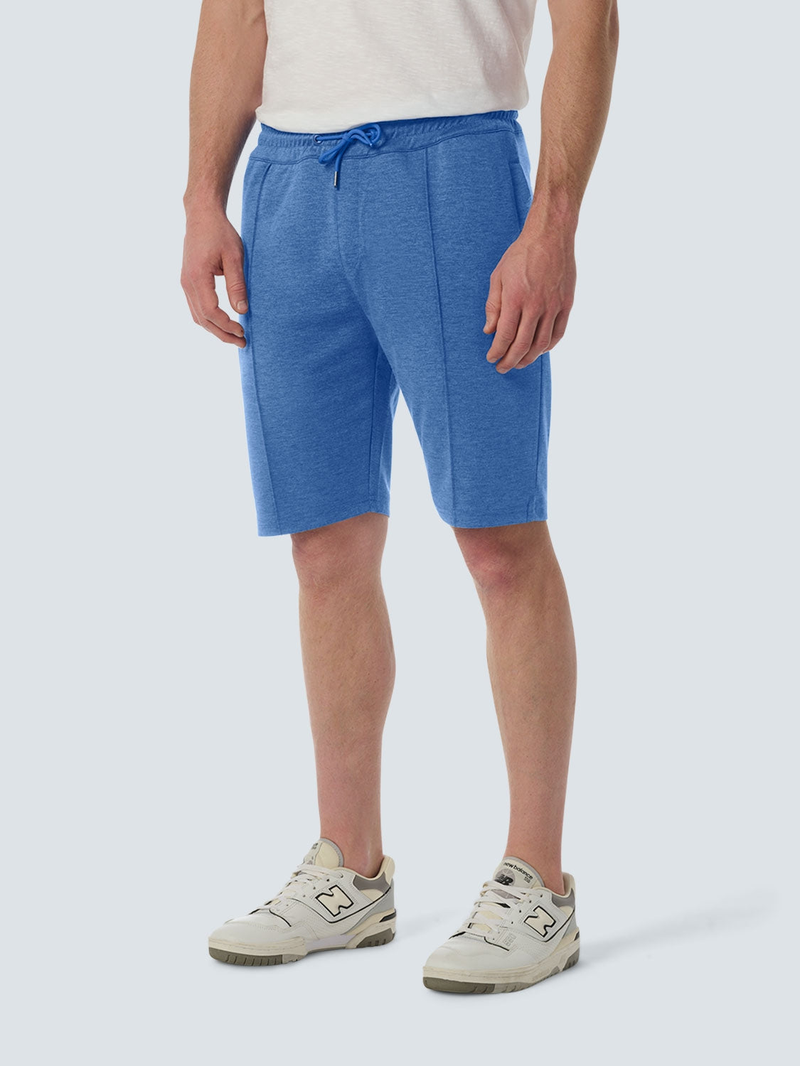 Relaxed Jersey Short with Elastic Waistband and Drawstring | Cobalt