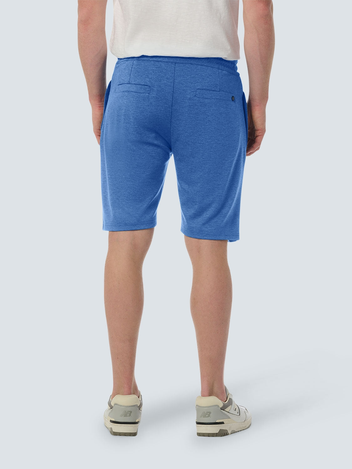 Relaxed Jersey Short with Elastic Waistband and Drawstring | Cobalt