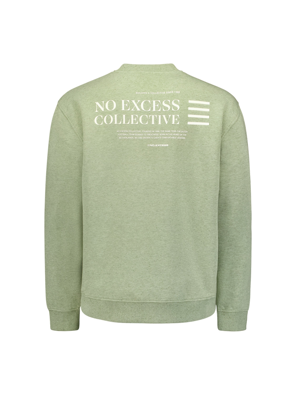 Mottled Sweater with Rubber Logo Patch | Smoke