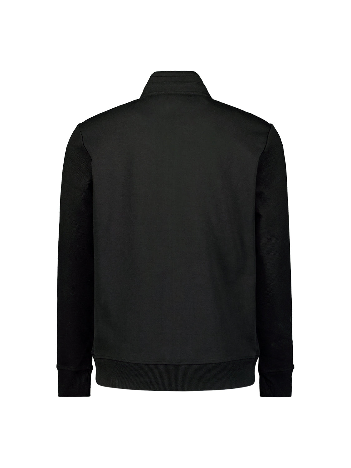 Vest with Twill Jacquard and Zipper | Black
