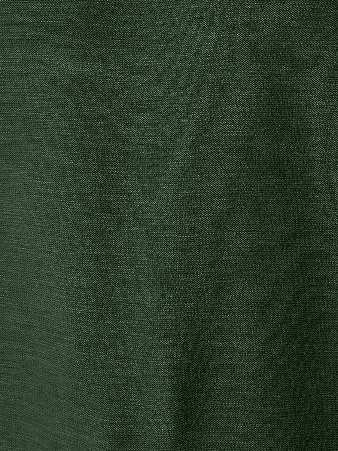 Round Neck Sweater with Garment Dyed and Stone Washed Finish | Dark Green