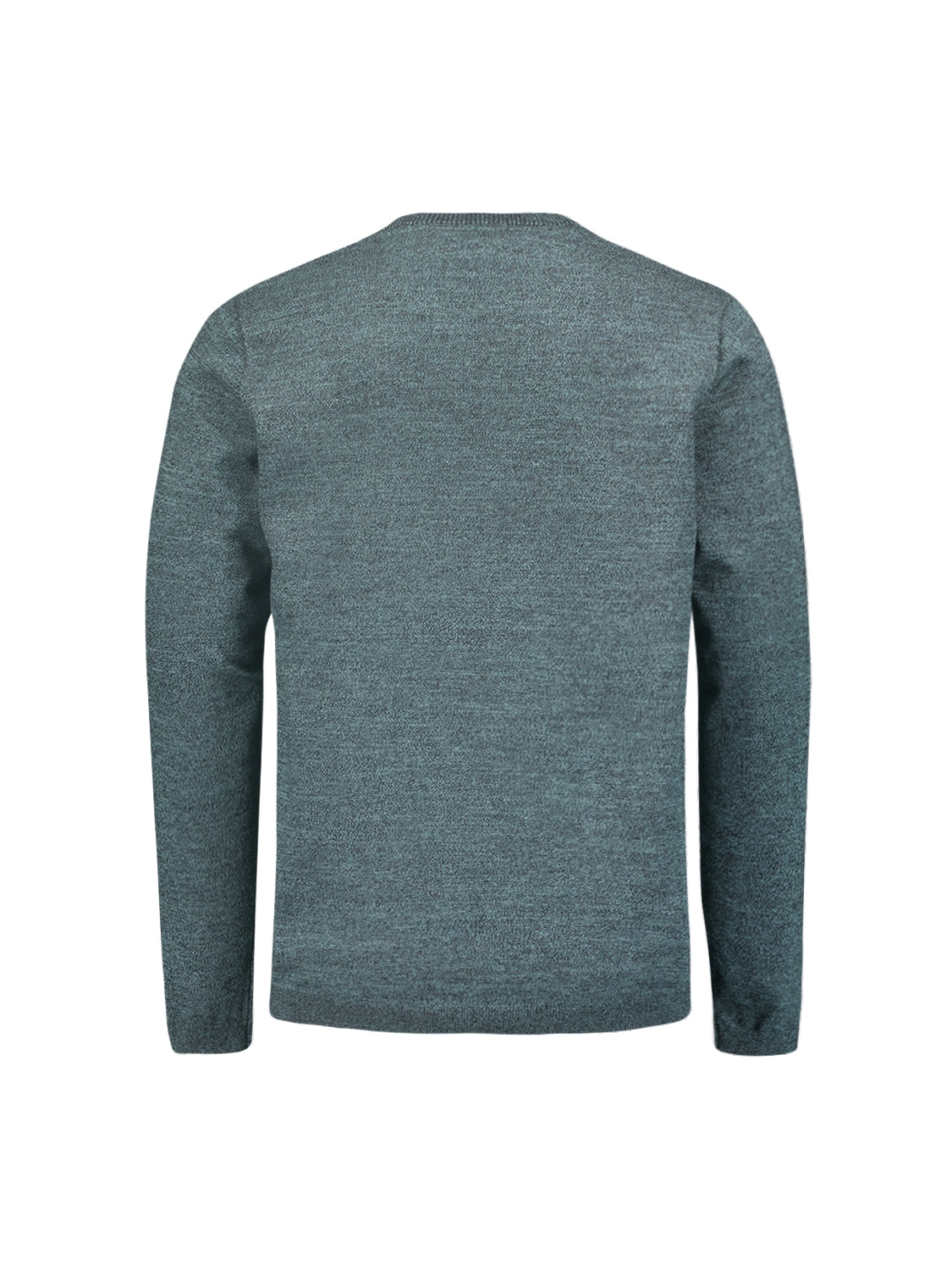 Round Neck Pullover: Two-Tone Melange and Comfortable Fit | Cloud