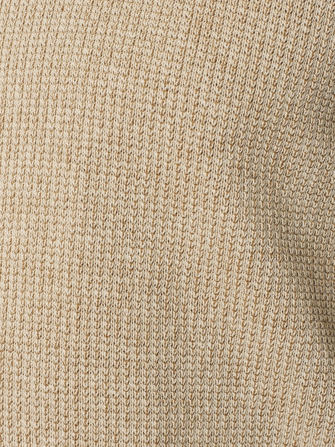 Round Neck Pullover with Refined Two-Tone Jacquard | Cement
