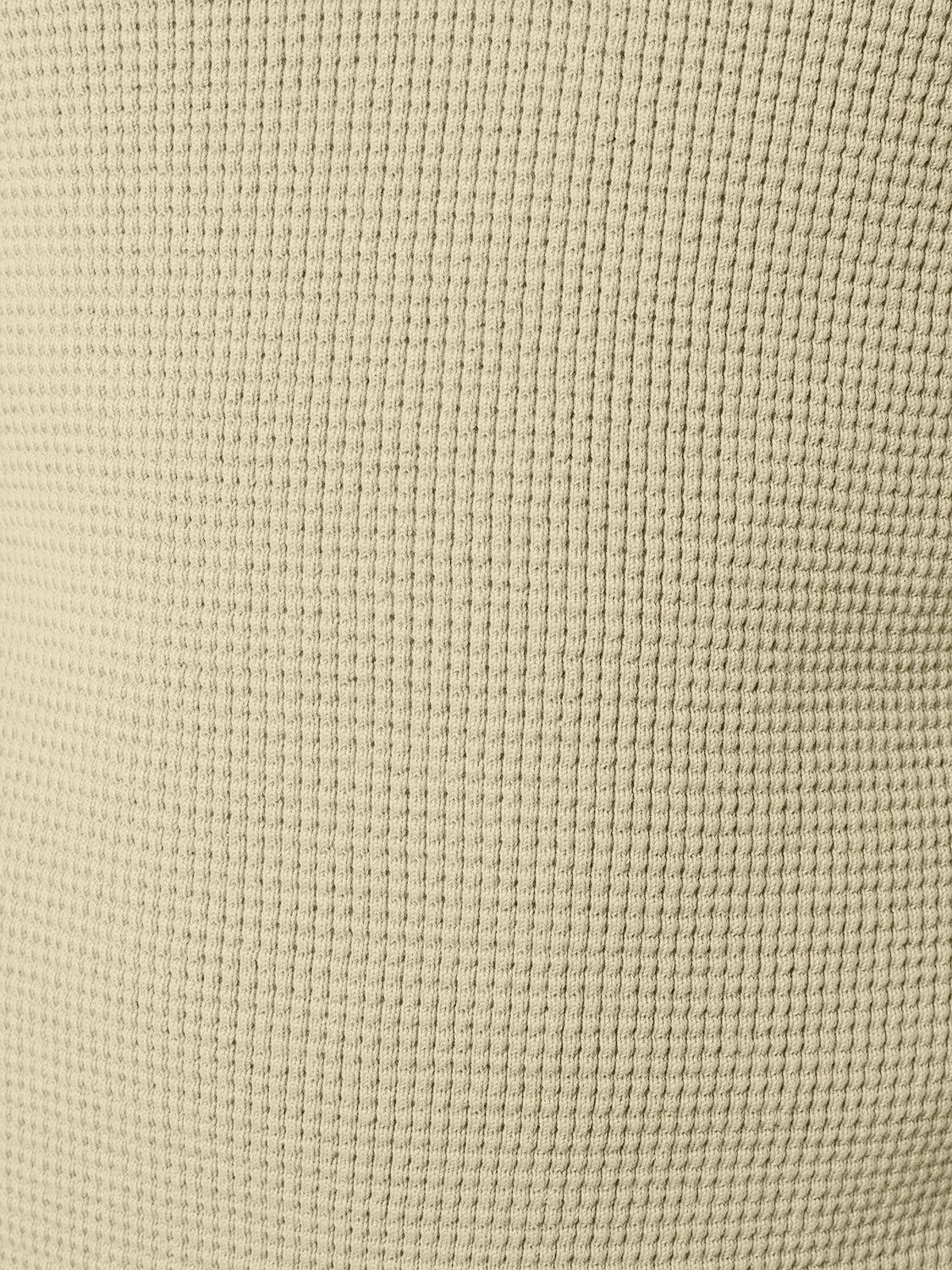 Luxury Half-Zip Sweater with Solid Jacquard: Elegant and Comfortable | Cement