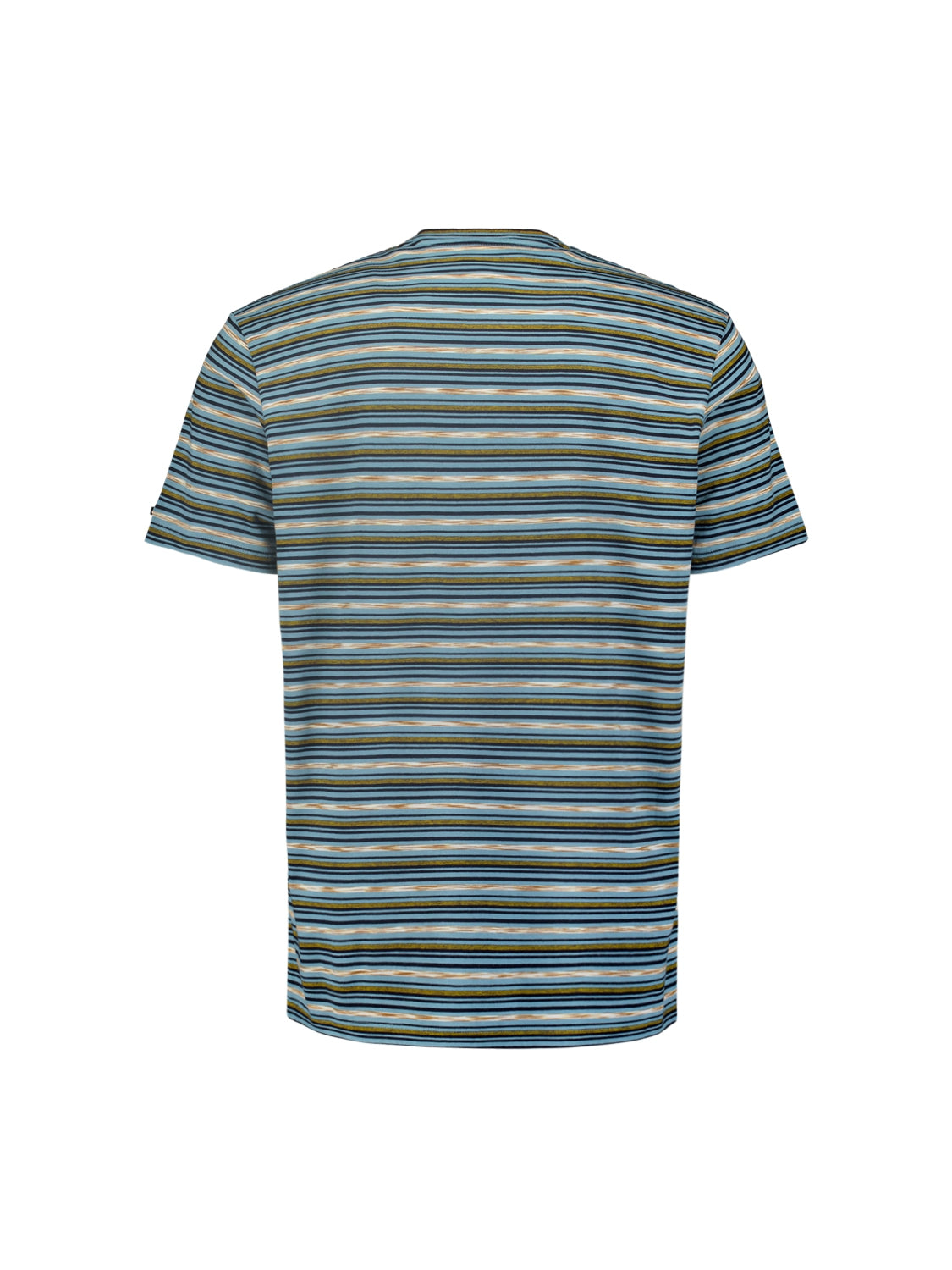T-shirt with Round Neck and Multicolor Stripes | Cloud