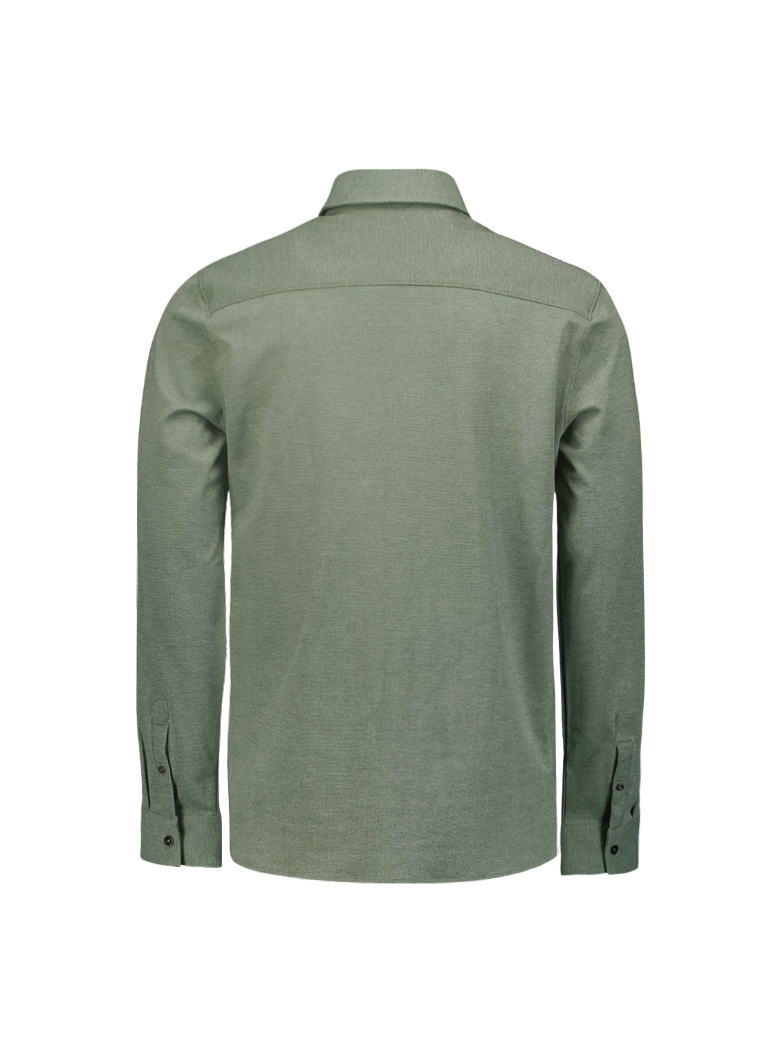 Stylish Jersey Melange Shirt with Stretch - Perfect for Any Occasion | Dark Green