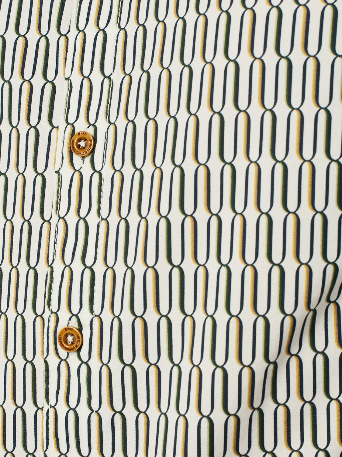 Stylish Winter Shirt with Dynamic All-Over Pattern | White