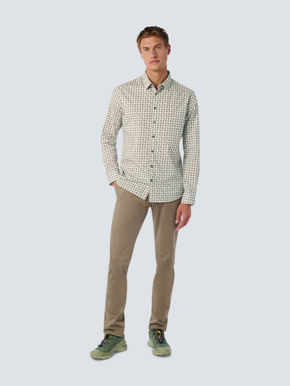 Stylish Shirt with All-Over Print - Ideal for Any Occasion | Aubergine