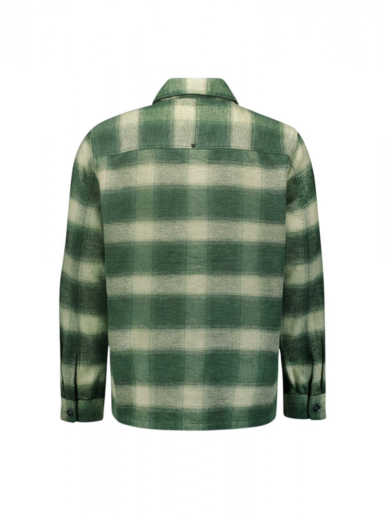 Checkered Overshirt with Button Closure: Stylish for Every Occasion | Dark Green
