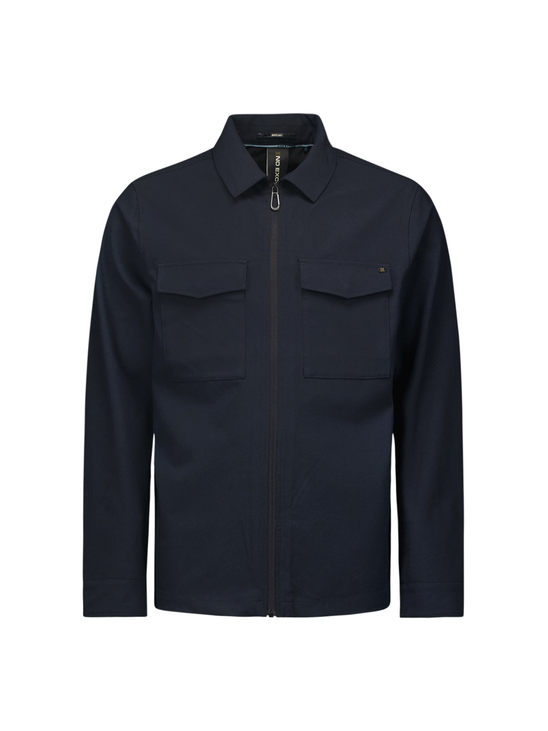 Overshirt with Zip Closure, 2 Pockets, and Stretch: Comfort and Functionality | Night