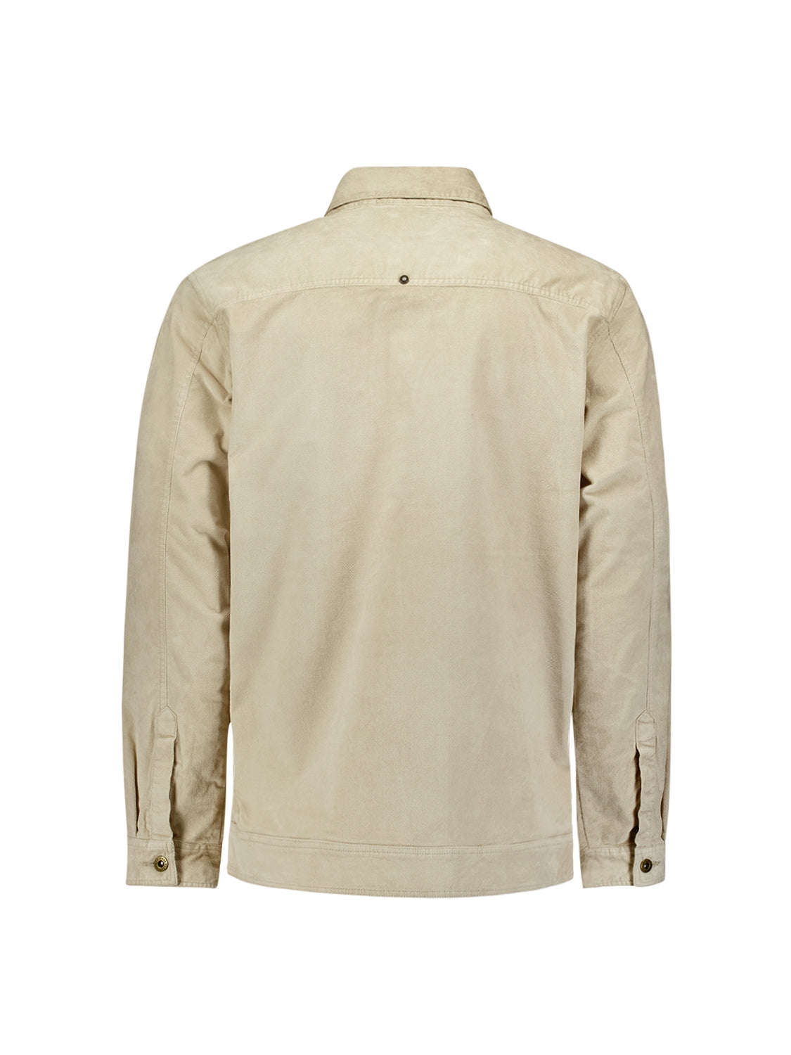Modern Corduroy Overshirt with Chest Pockets | Cement