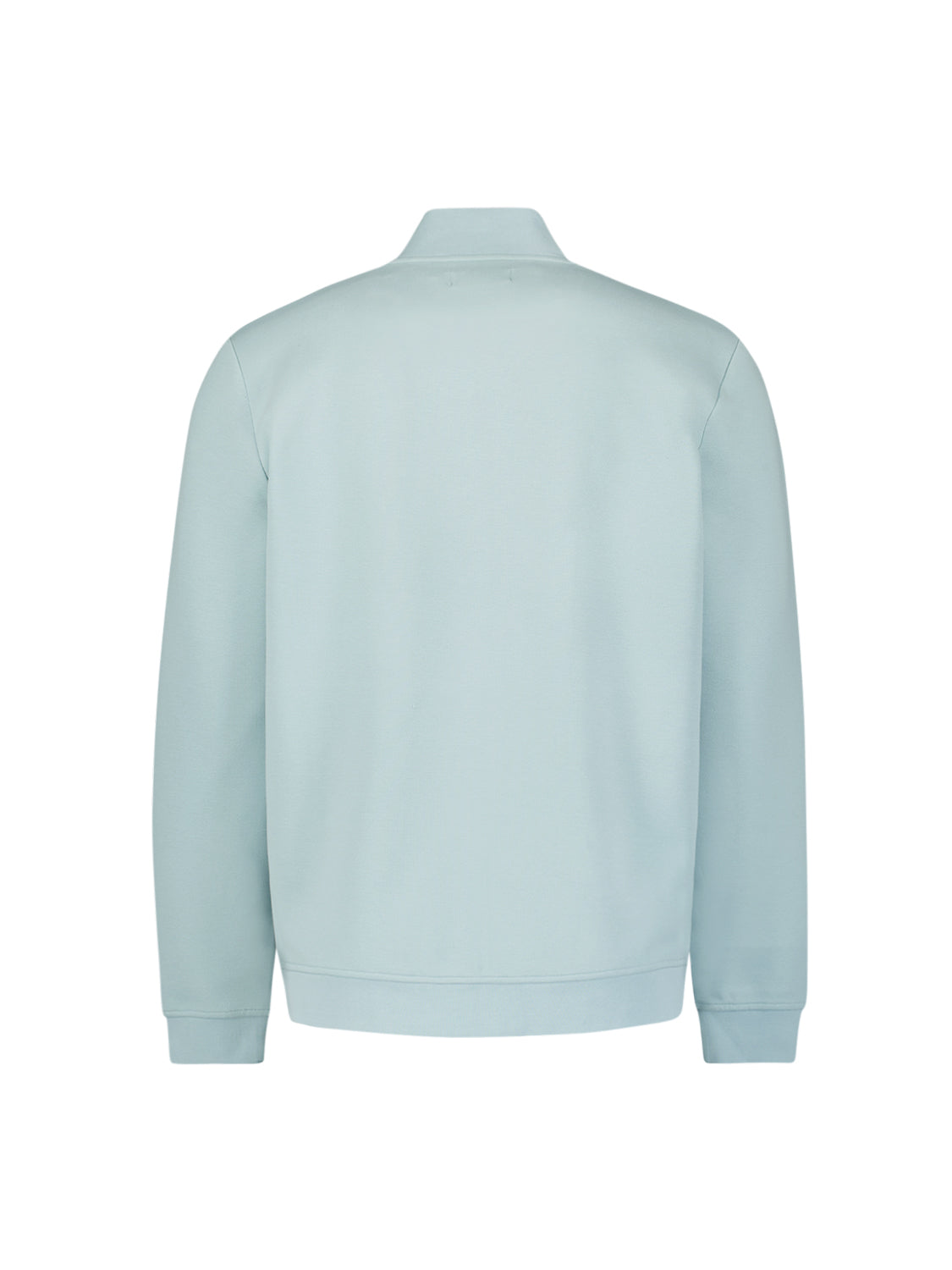 Full-zip pique sweater | Ice