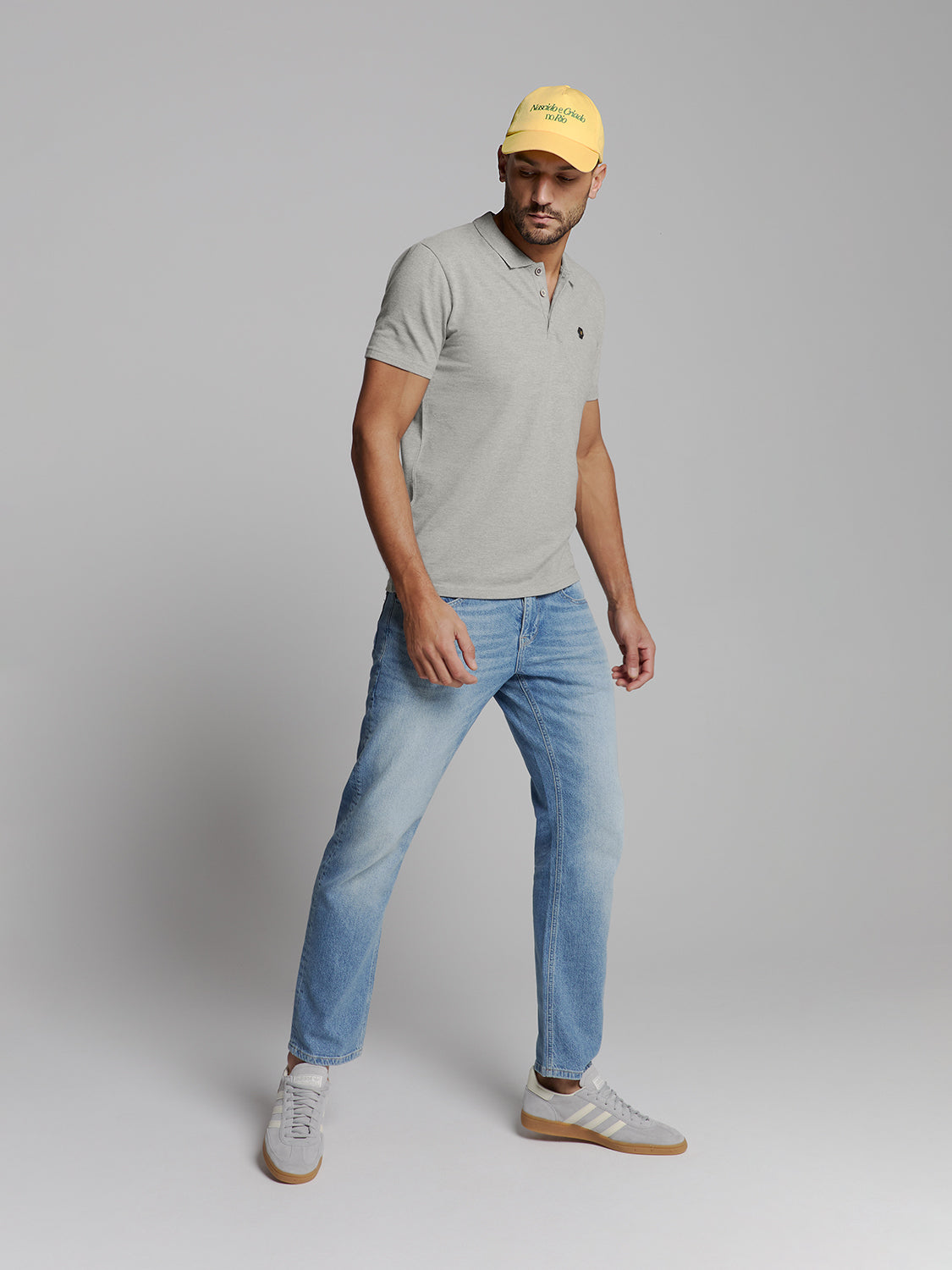 Polo shirt | Grey Melange