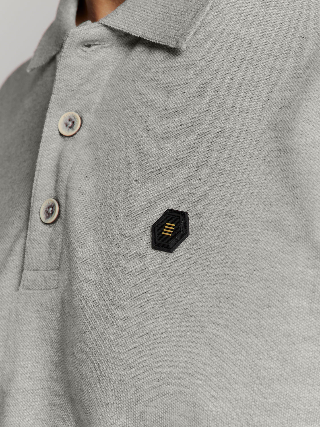 Polo shirt | Grey Melange