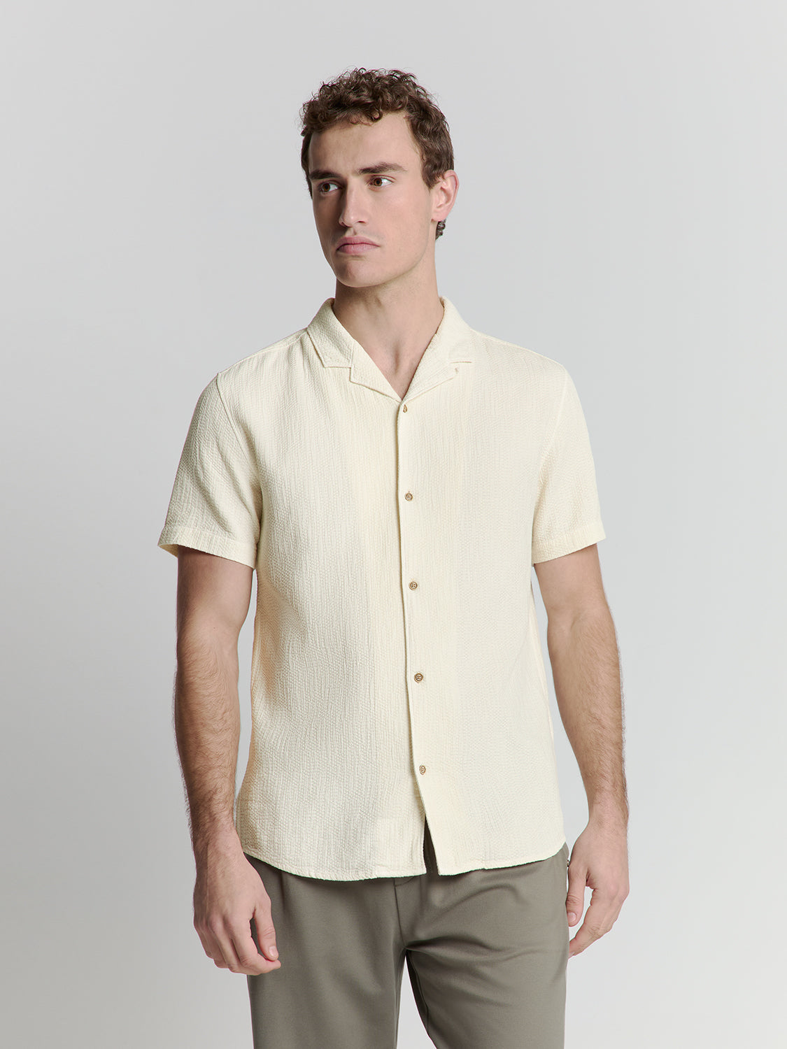 Short sleeve Shirt | Cement