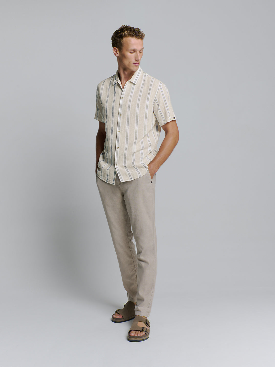Linen shirt | Cement