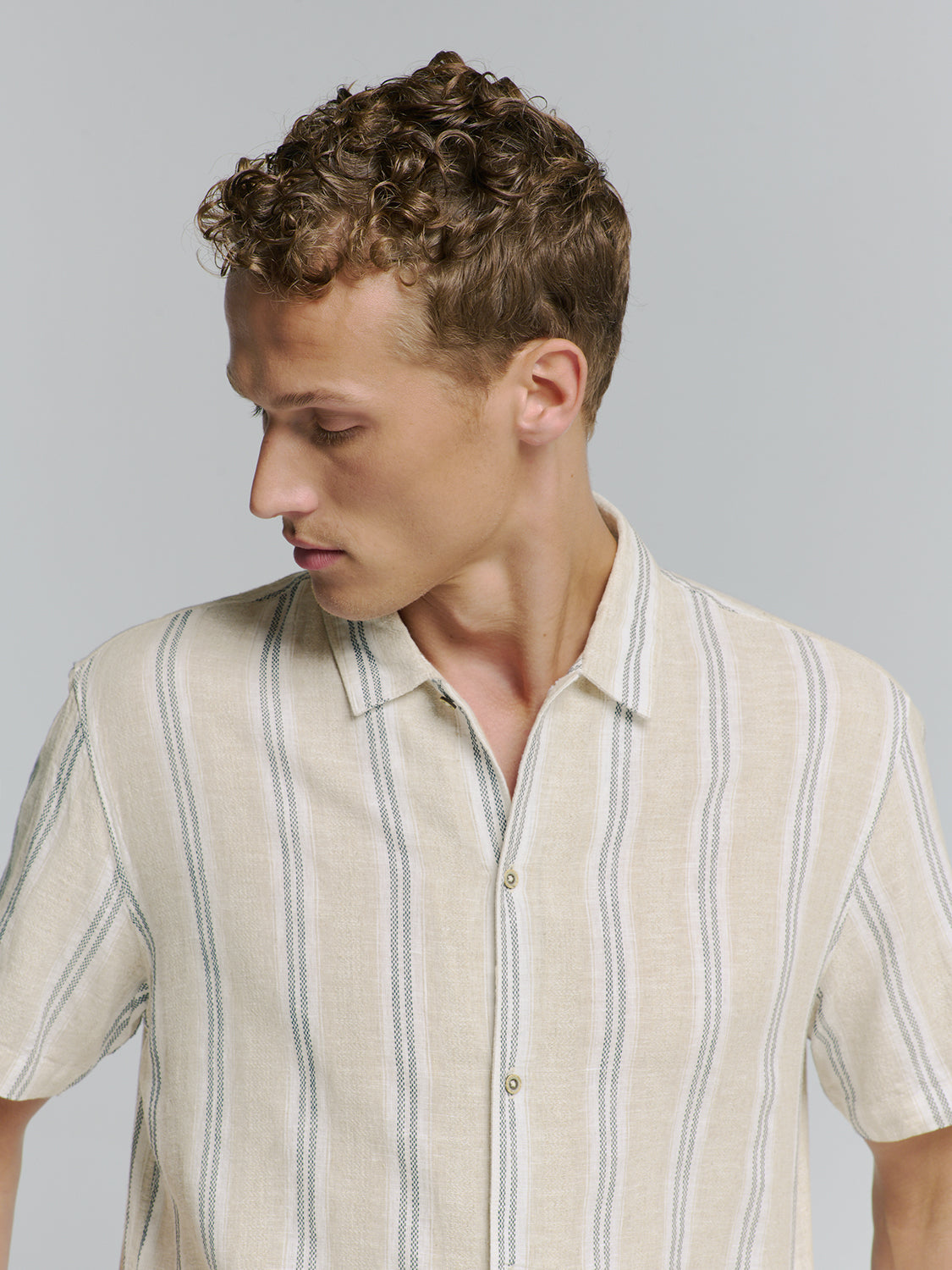 Linen shirt | Cement