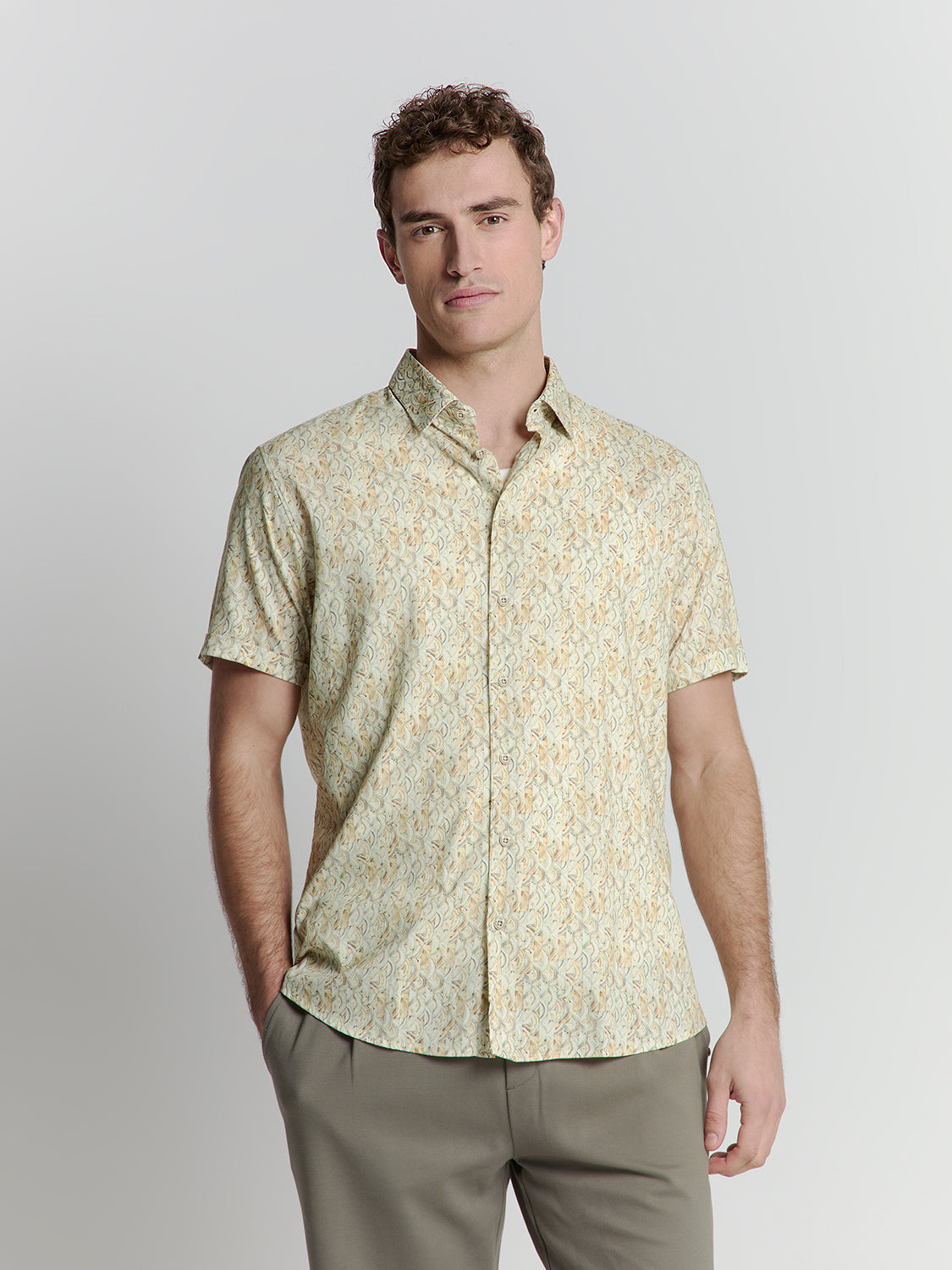 Printed shirt | Yellow