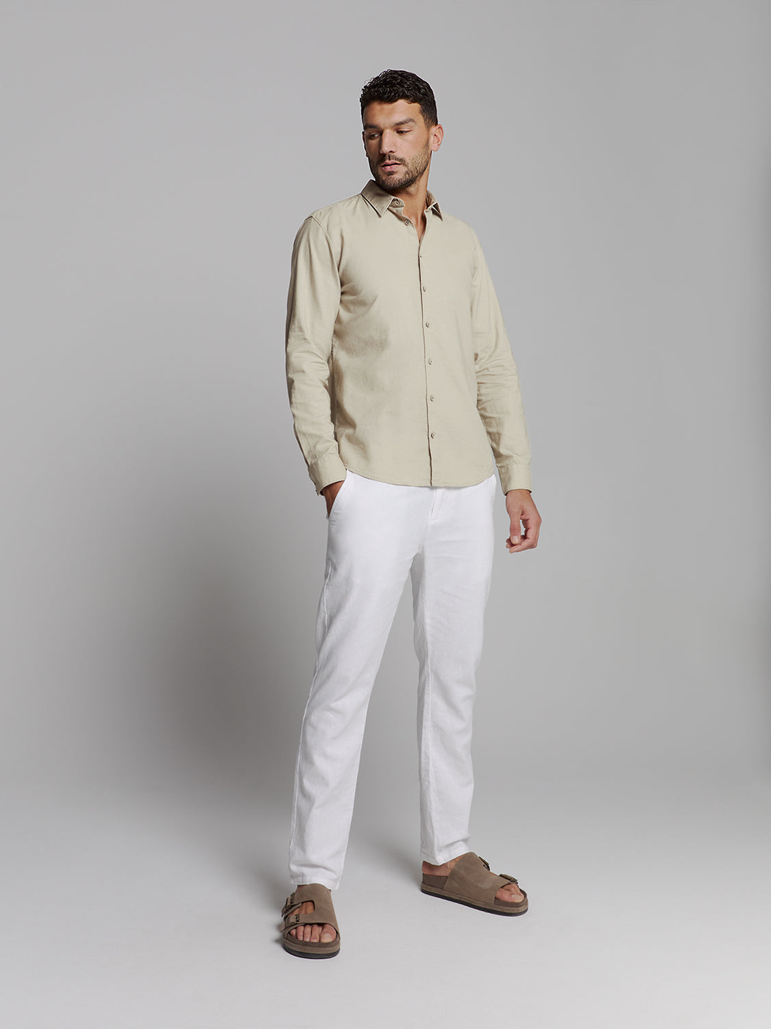 linen shirt | Light Desert
