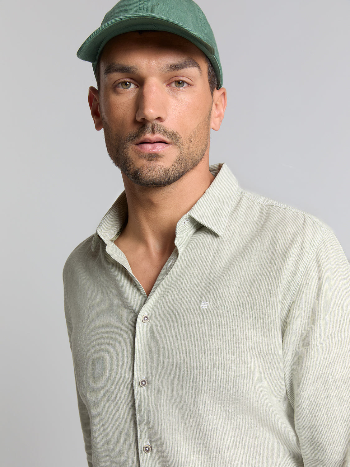 Linen shirt | Green