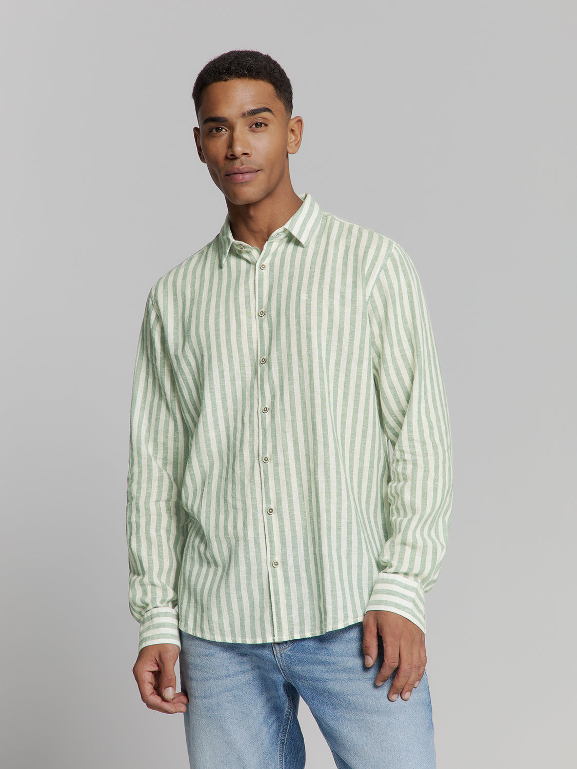 Linen shirt | Green