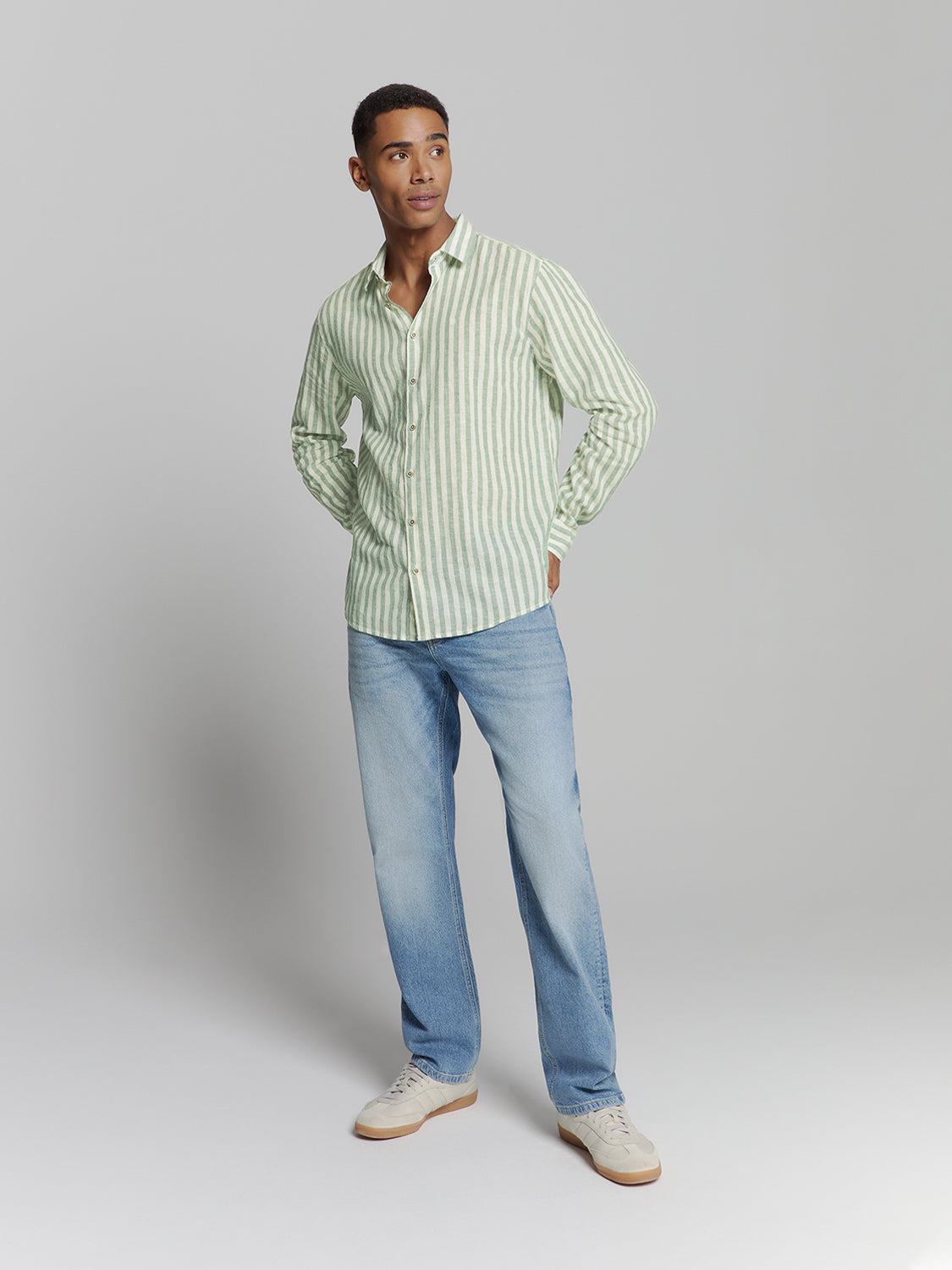 Linen shirt | Green