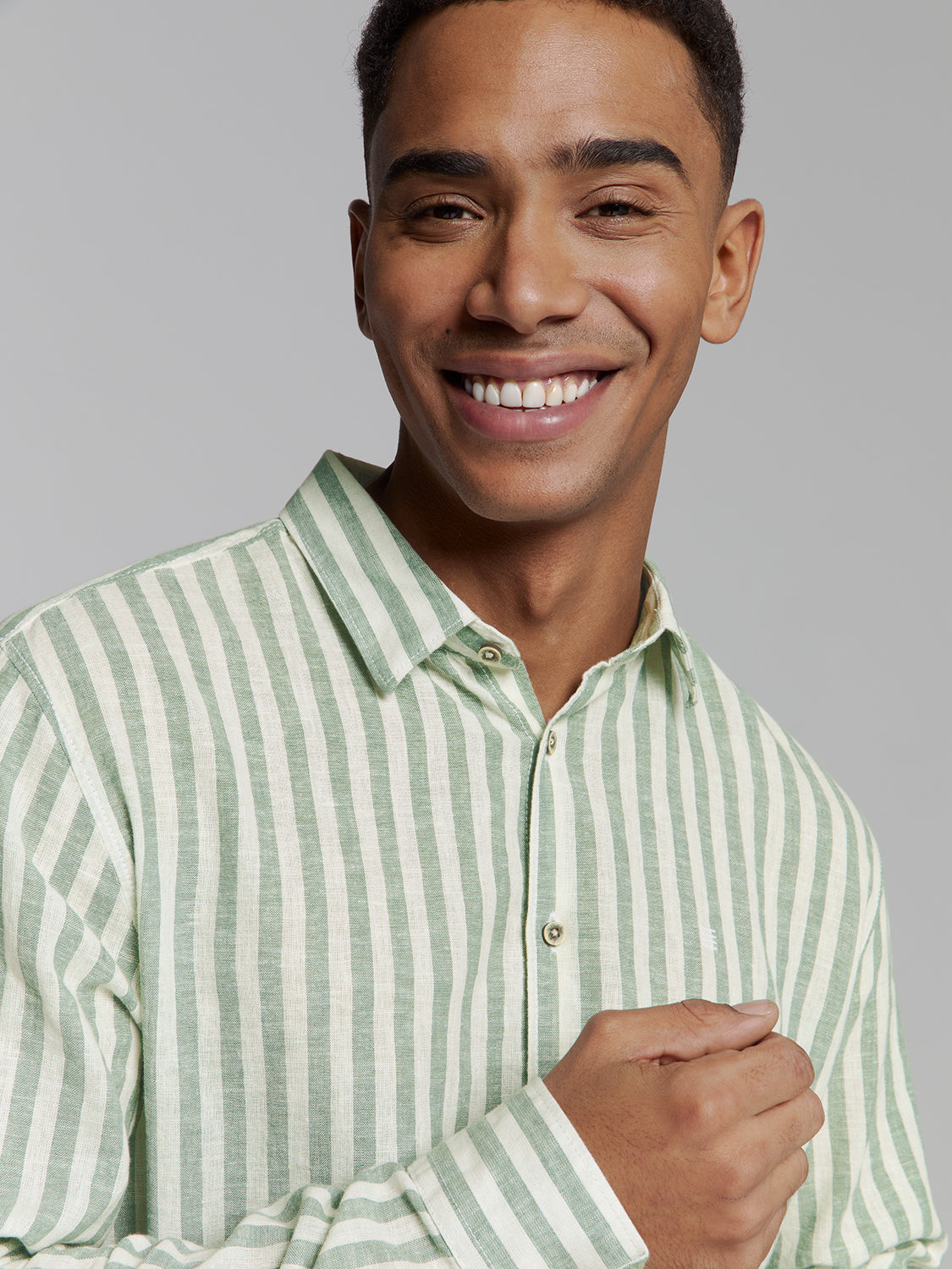 Linen shirt | Green