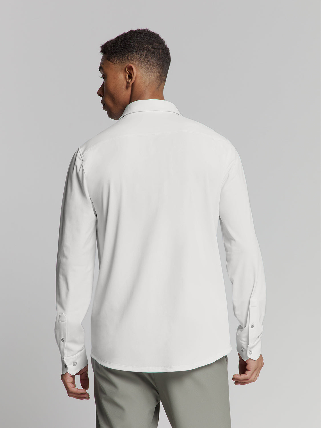 Jersey travel shirt | White