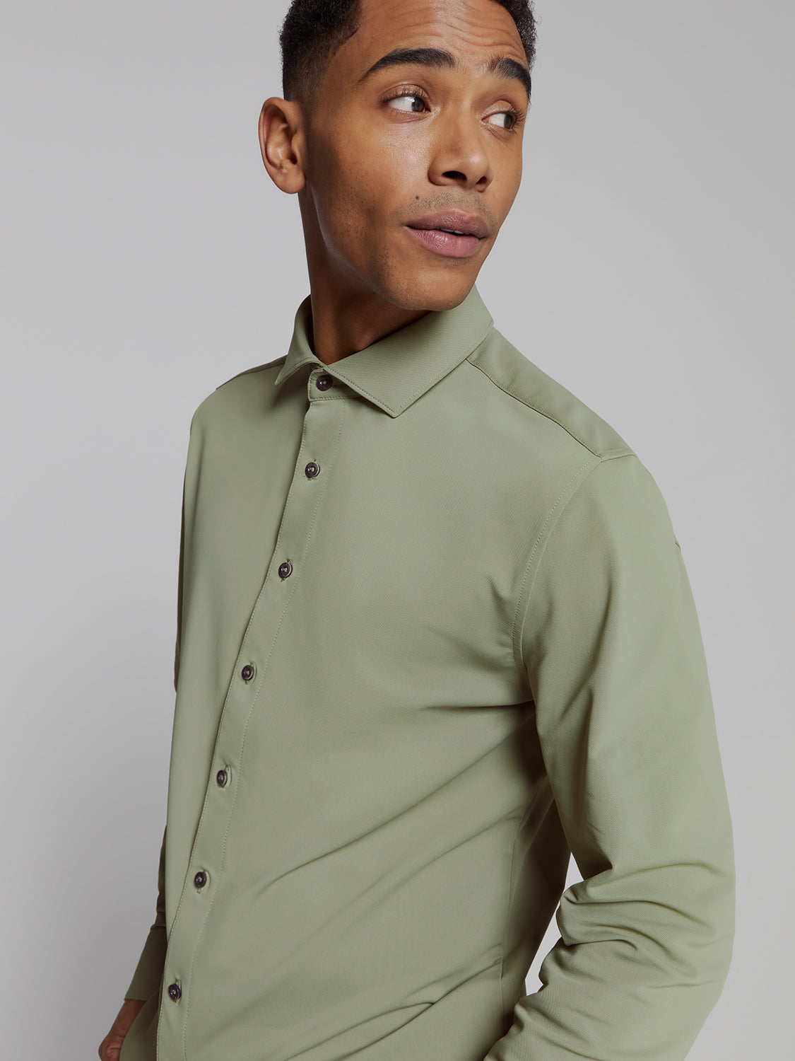 Jersey travel shirt | Light Army
