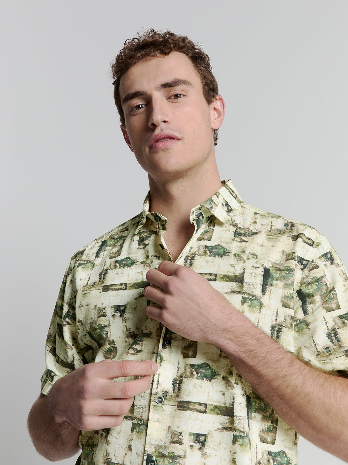 Printed shirt | Green