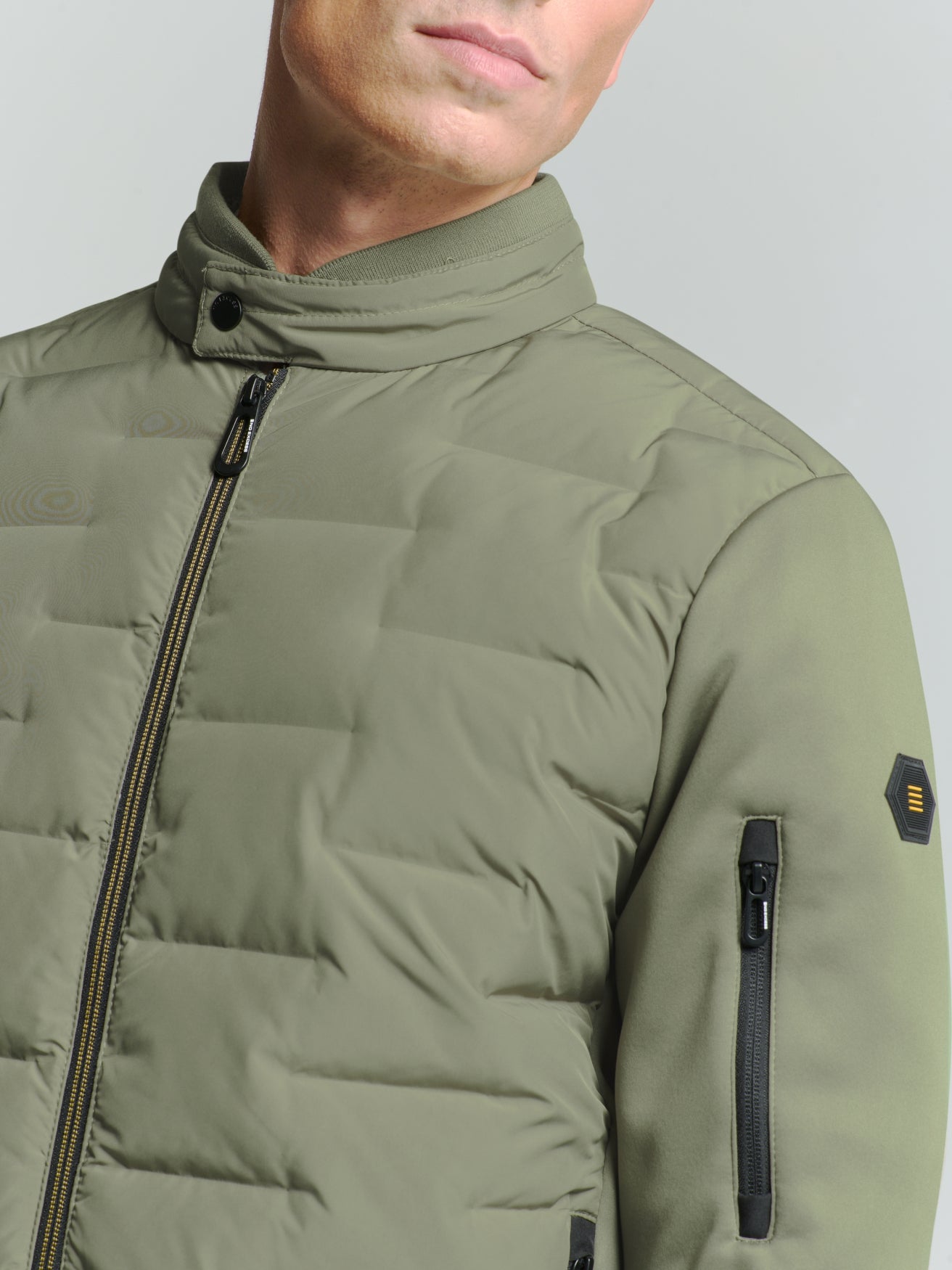Short fit  jacket | Light Army