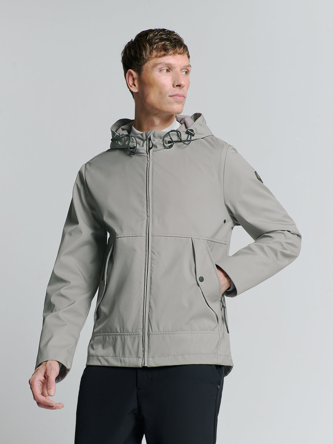 Hooded Jacket | Mid grey
