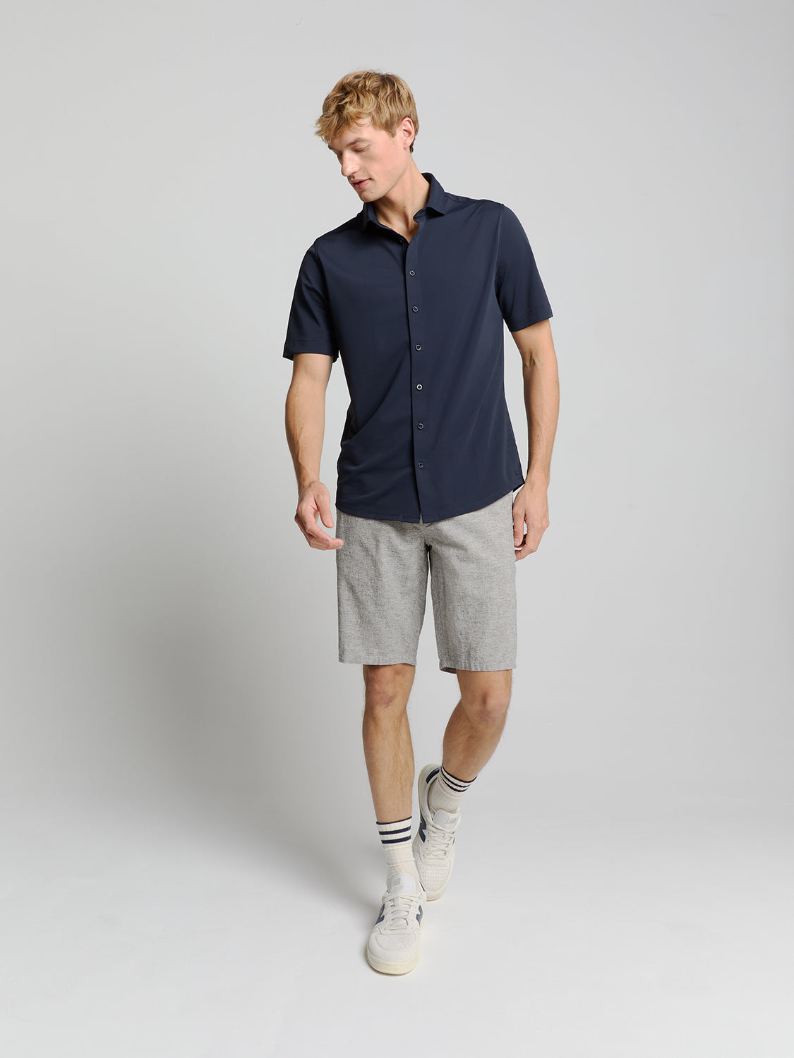 Linen short | Deep Blue