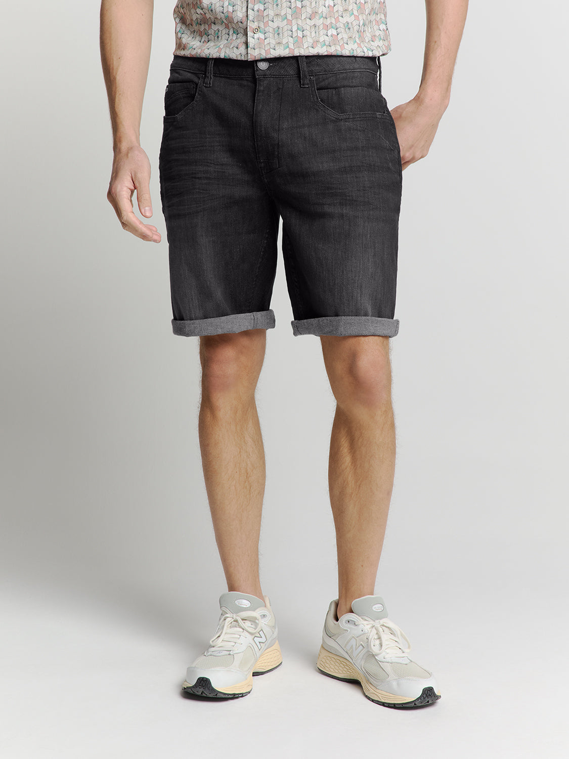 Denim short | Black Denim