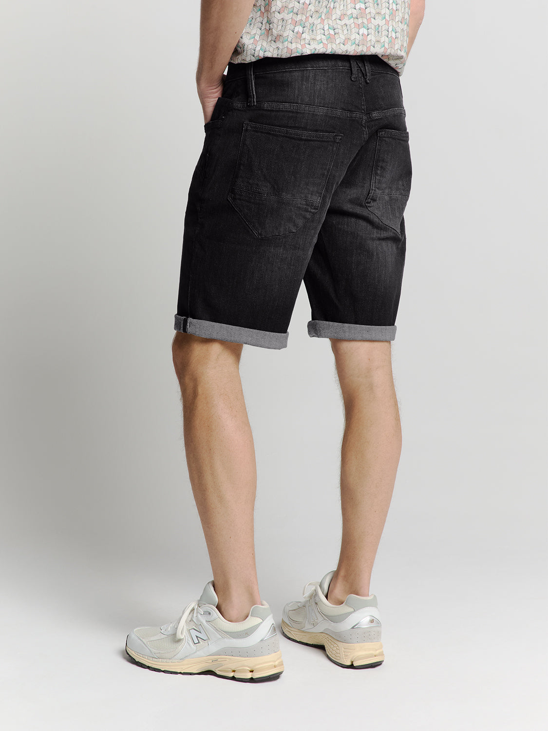 Denim short | Black Denim