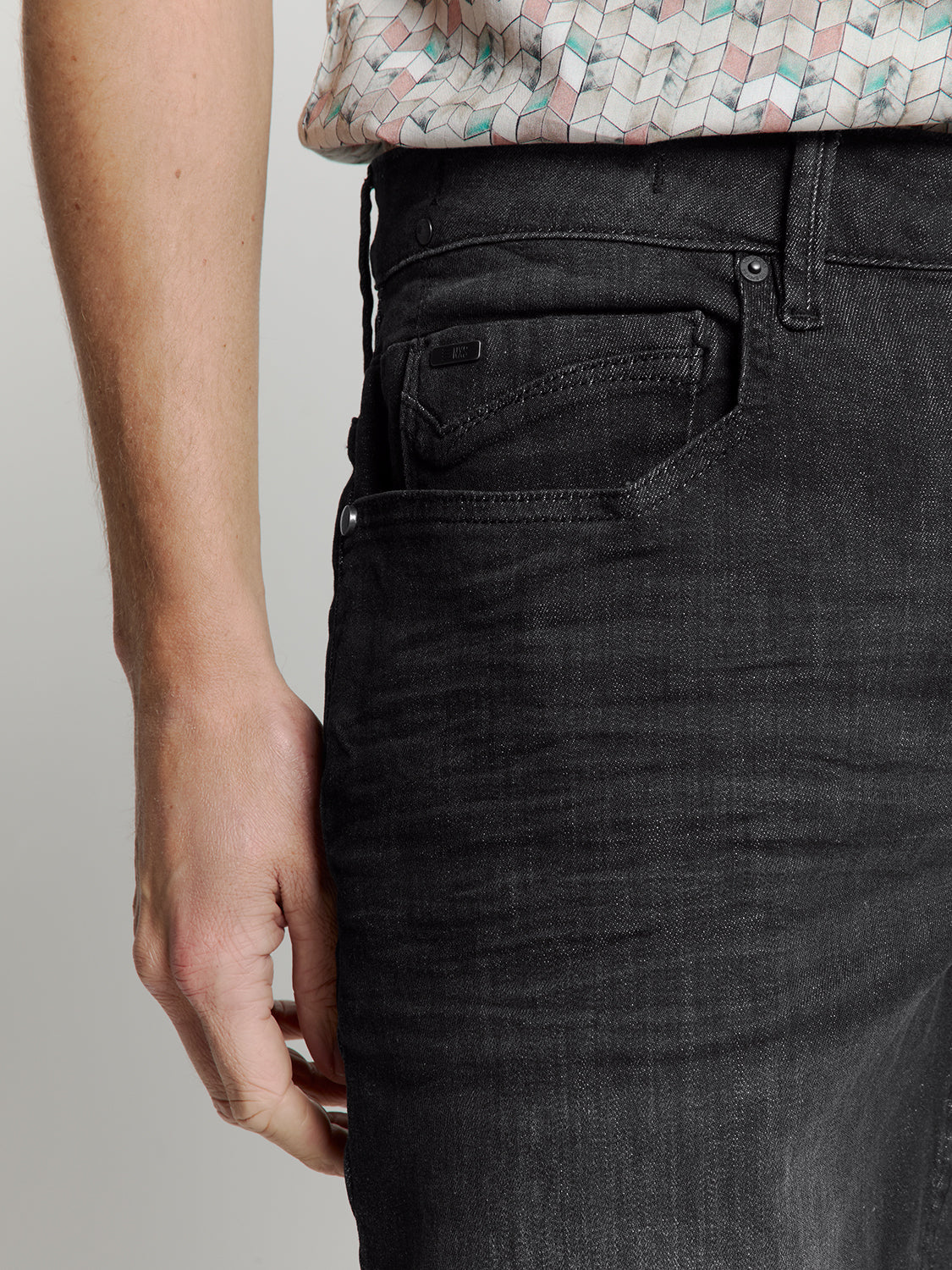 Denim short | Black Denim