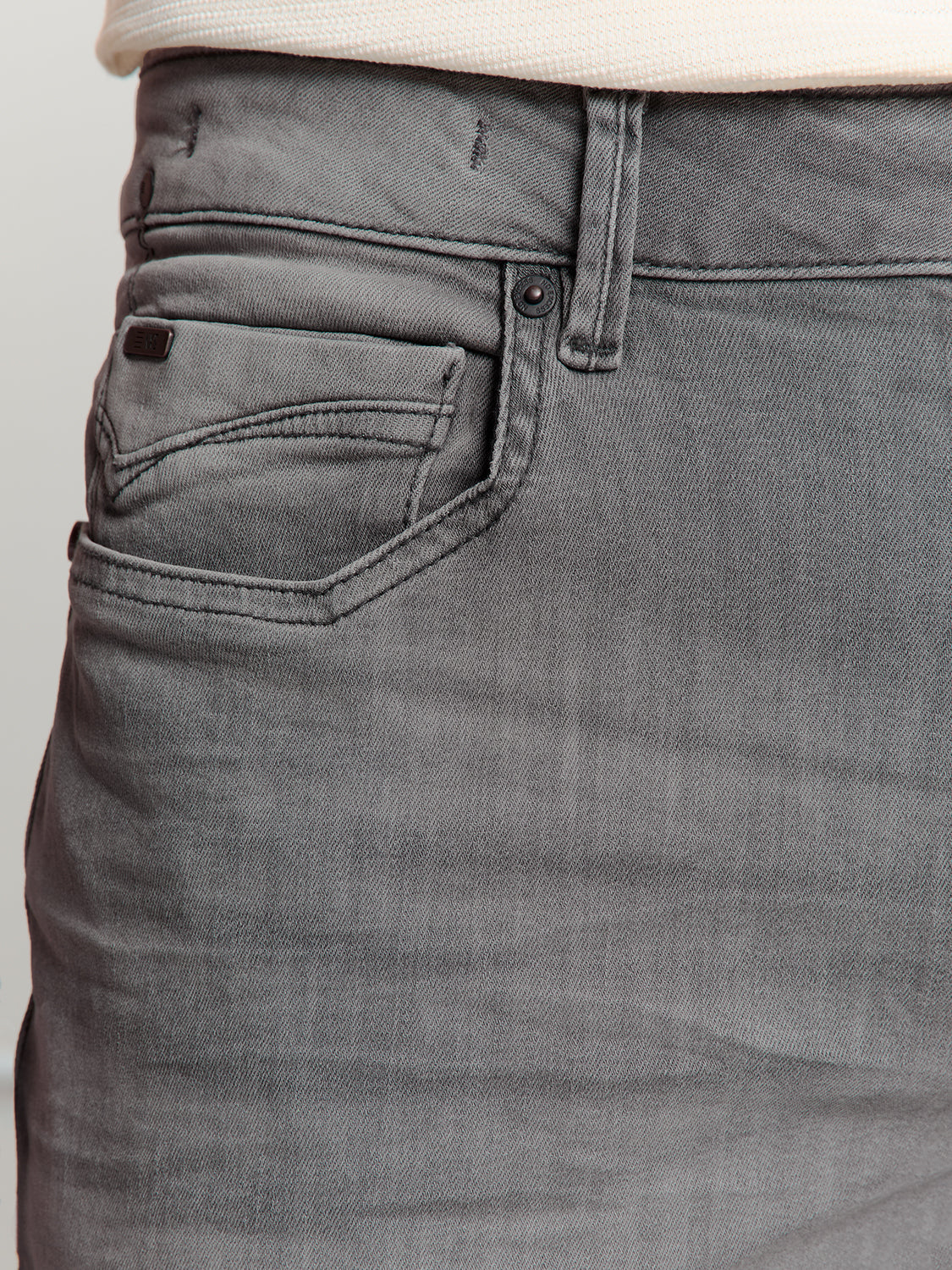 Denim short | Grey Denim