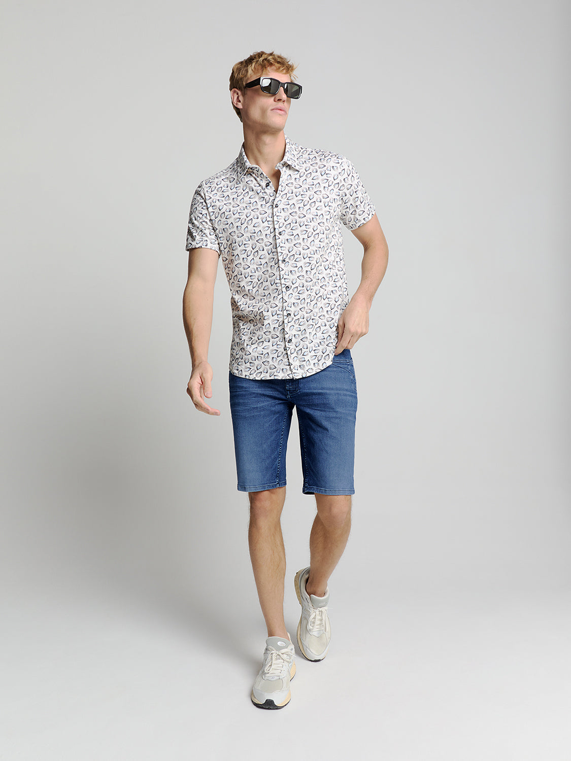 Denim short | Stone Used Denim