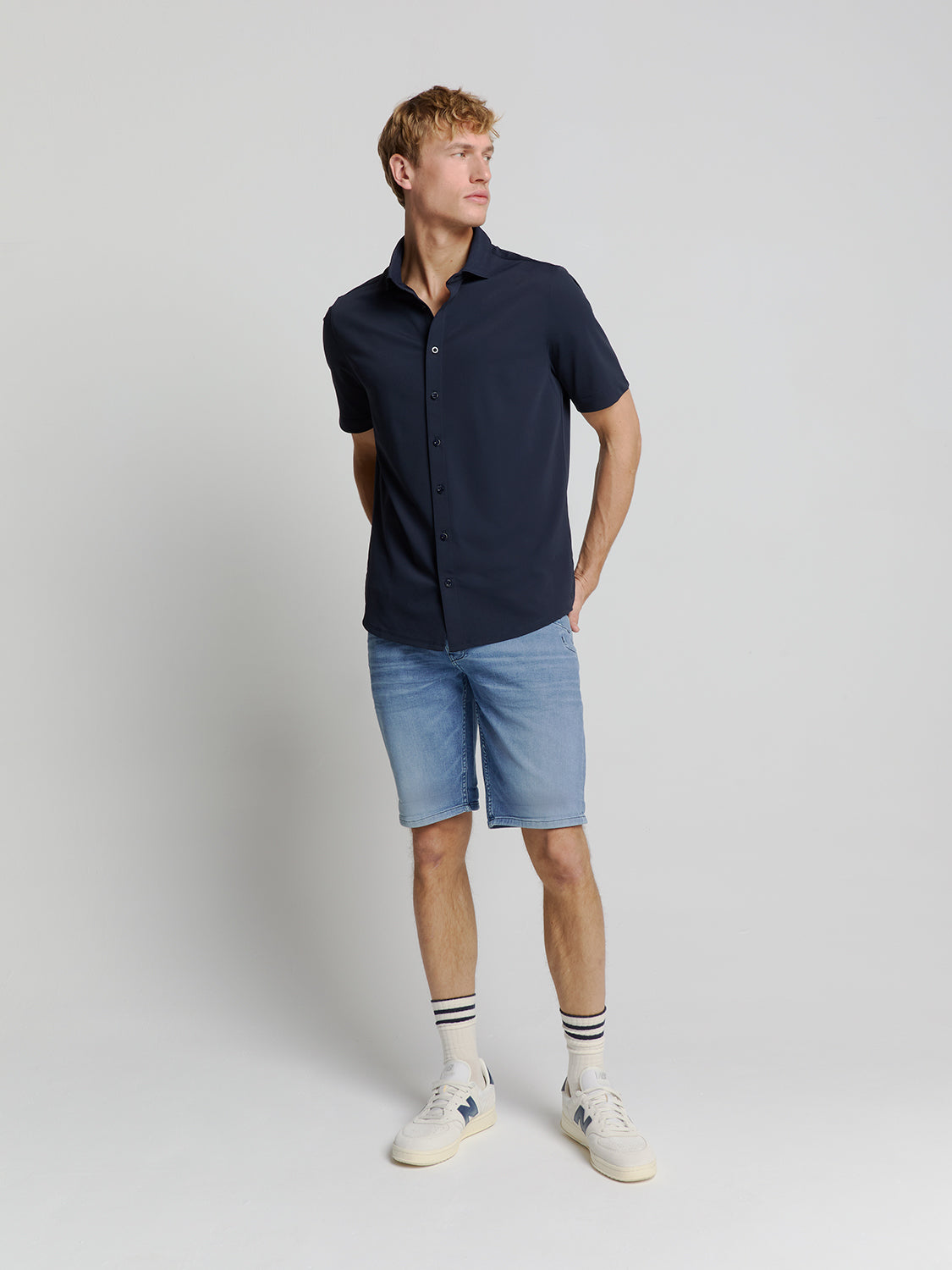 Denim short | Bleach Denim