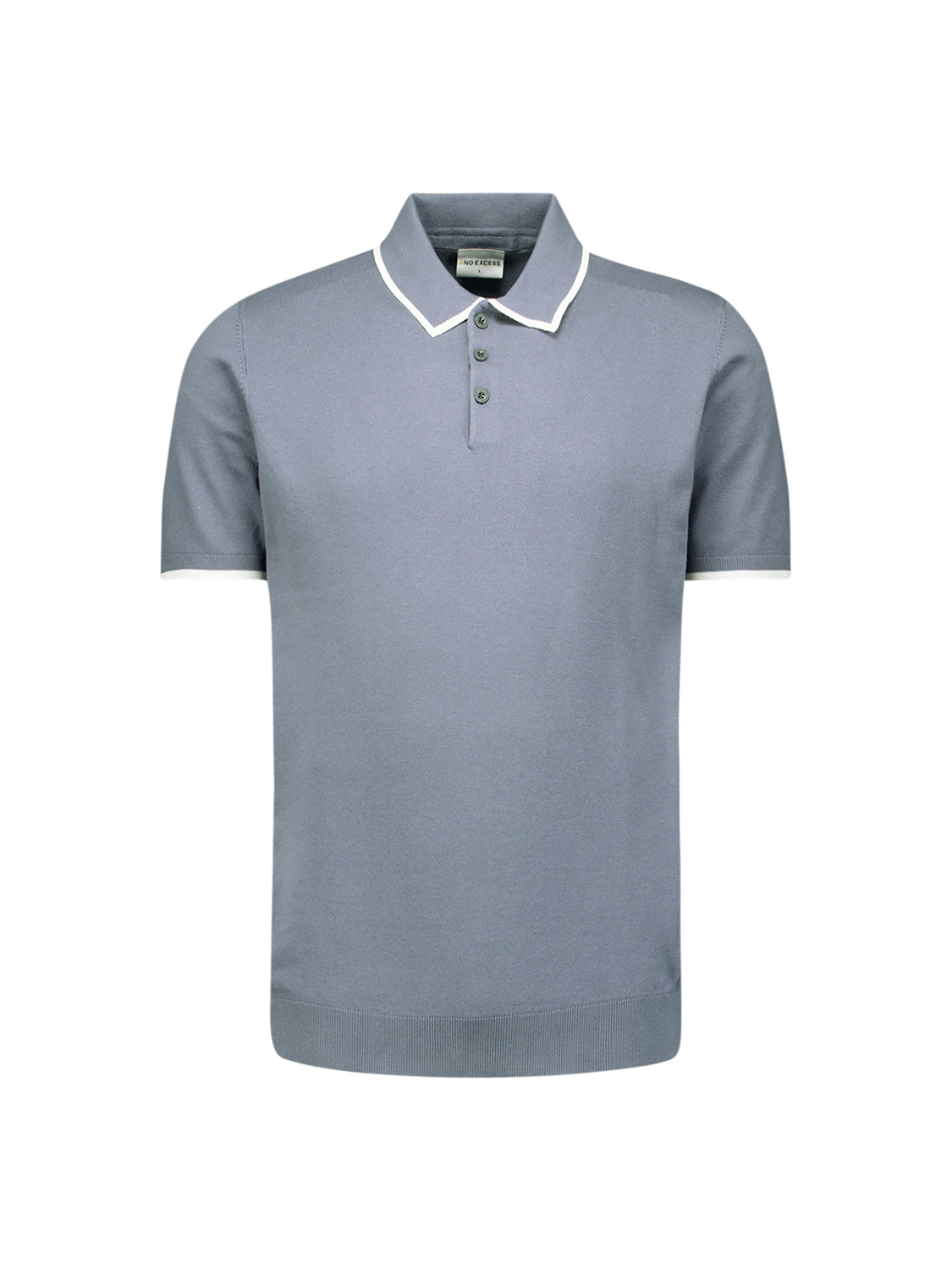 Short sleeve polo | Washed Blue