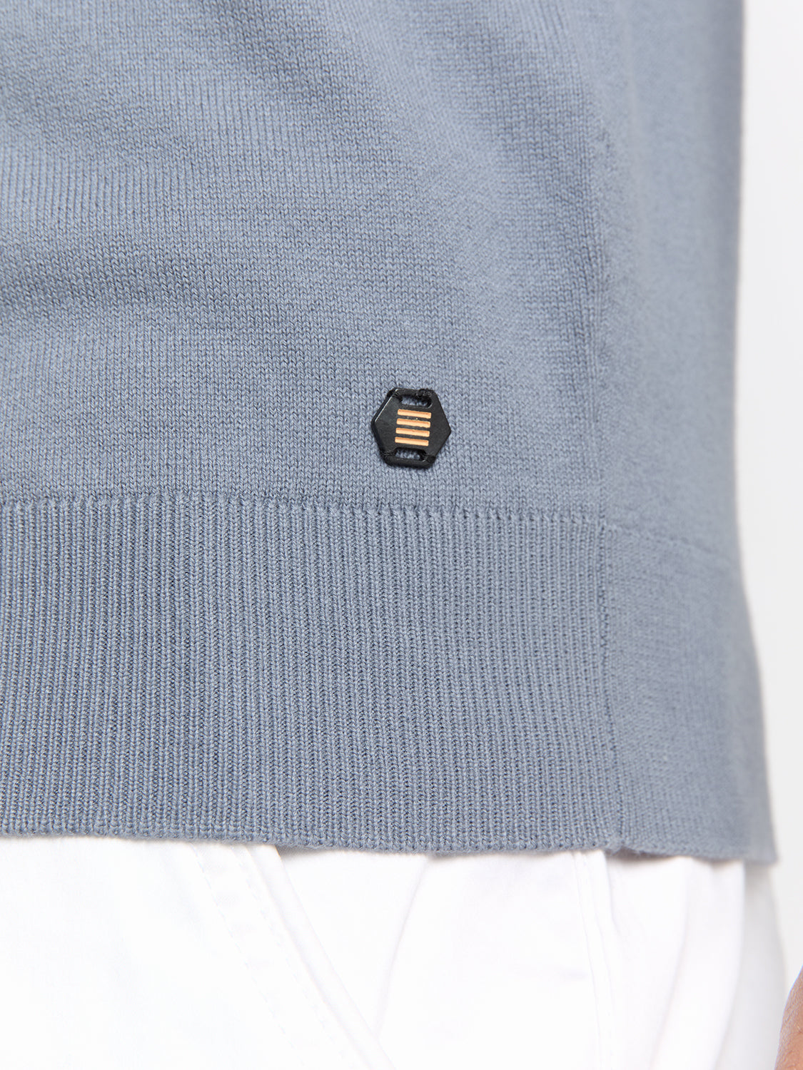 Short sleeve polo | Washed Blue