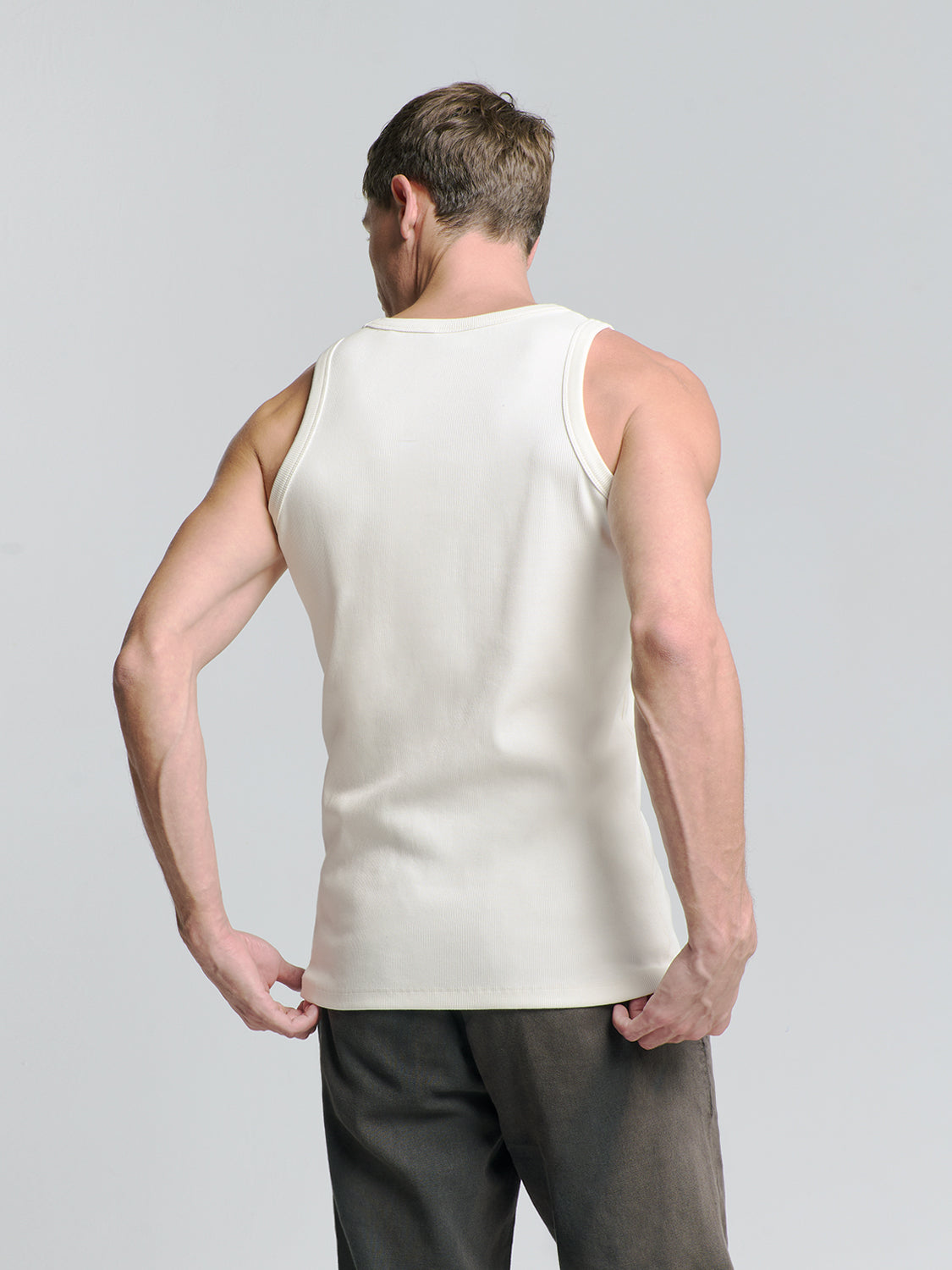 Ribbed singlet | Offwhite