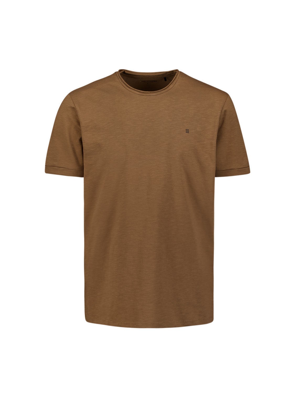Crewneck t-shirt | Camel
