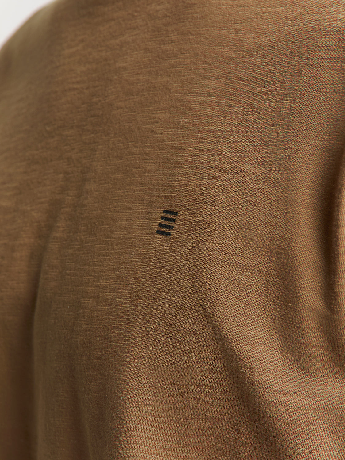 Crewneck t-shirt | Camel